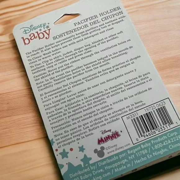 Disney Baby Minnie Mouse Pacifier Holder - Picture 3 of 3